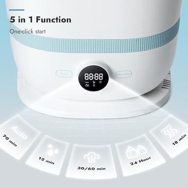 Papablic Bottle Sterilizer and Dryer Pro Max, 13 Bottles Extra-Large Capacity for Big Family, Electric Steam Bottle Sanitizer for Baby Bottles, Parts & Other Newborn Essentials - Image 6