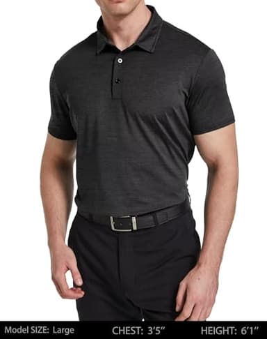OYGSieg 6 Pack Mens Polo Shirts Performance Short Sleeve Golf Shirt Moisture Wicking Athletic Casual Collared T-Shirt SetC - Image 2