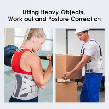 RESTCLOUD Back Brace for Lower Back Pain, Lumbar Support Brace Pain Relief for Women and Men, Ideal for Lower Back Pain, Sciatica, Scoliosis and Lifting at Work (X-Large) - Image 6