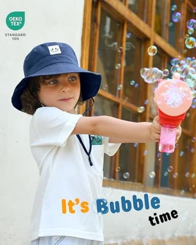 FURTALK Baby Sun Hat Smile Face Toddler Boys Girls Bucket Hat 0-5 Years Kids UPF 50+ Sun Protection Summer Hats - Image 6