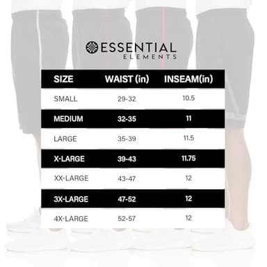 4 Pack: Men's Dry-Fit Sweat Resistant Active Athletic Performance Shorts - Image 6