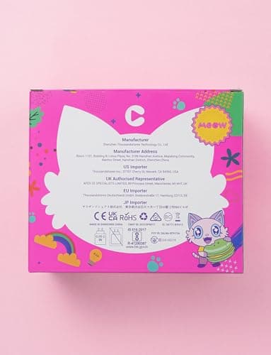 iClever Cat Ear Kids Bluetooth Headphones, LED Lights Up, 74/85dBA Safe Volume Limited, 50H Playtime,Bluetooth 5.2, USB C, Kids Headphones Wireless for Travel iPad Tablet, Meow Macaron Pink - Image 12