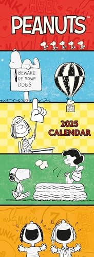 2025 Peanuts Slim Wall Calendar - Image 1