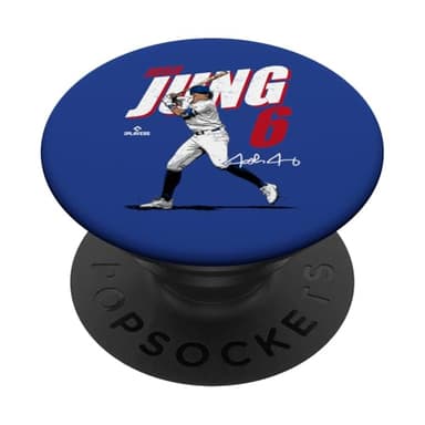 Josh Jung | Texas Baseball Players | MLBJOJ3001 PopSockets Adhesive PopGrip - Image 1