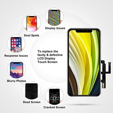 LL TRADER Screen Replacement for iPhone 11 LCD Retina 6.1'' FHD Display COF Touch Screen Digitizer with Repair Tool Kits, Waterproof Tape, Screen Protector(for Model A2111, A2223, A2221) - Image 5