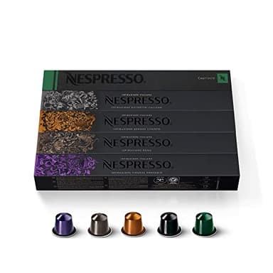Nespresso Capsules Original Line, Ispirazione Variety Pack, Medium & Dark Roast Espresso Coffee, 50 Count Coffee Pods - Image 1