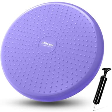 Trideer Wobble Cushion with Inflation Pump - Wiggle Seat for Sensory Kids(Multiple Colors), Balance Disc (Extra Thick) - Image 1