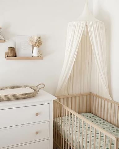 Blissful Diary Muslin Crib Sheets for Girl Boy, Boho Neutral Soft Cotton Baby Sheet for 52''x28'' Standard Crib Mattress, 2 Pack(Monstera&Dark Green) - Image 5