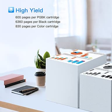 LxTek Compatible Ink Cartridge Replacement for Canon PGI-280XXL CLI-281XXL PGI 280 XXL CLI 281 XXL to Compatible with TR8520 TS8322 TS9120 TS6220 TS9520 TS8220 TS9521C TS6120 TS8120 (5-Pack) - Image 3