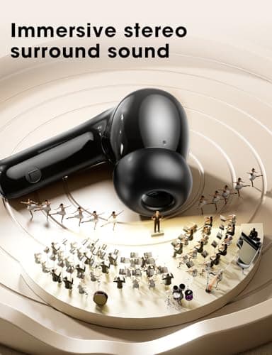ZZU Wireless Earbuds, 2025 Ear Buds with Big Bass Stereo Sound, Lightweight Bluetooth Earbuds with 48 Hours Playtime, in-Ear Fit Earphones, IPX7, Hands-Free Calls with Al for iPhone, Android, Pad - Image 2