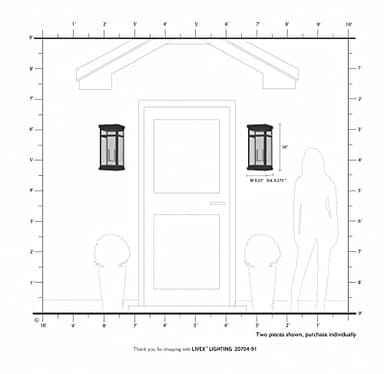 Hopewell 2 Light Outdoor Wall Lantern - Image 6