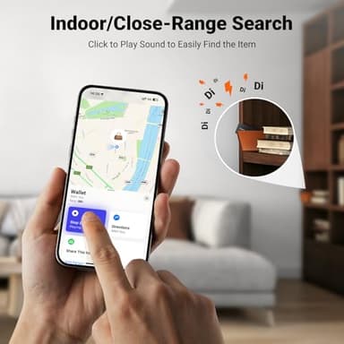 UGREEN FineTrack Slim Smart Finder Compatible with Apple Find My (iOS Only), 1.7mm Ultra-Slim Wallet Finder, IP68 Waterproof Rechargeable Bluetooth Tracker Card for Wallet, Key, Luggage Tags - Image 4