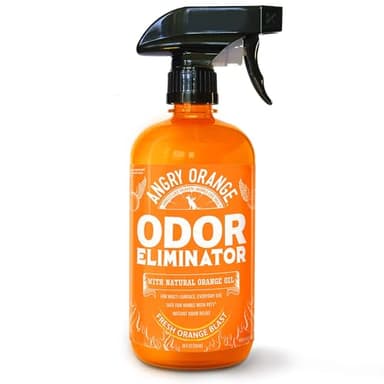 ANGRY ORANGE Pet Odor Eliminator for Dog and Cat Urine, Carpet Stains, and Strong Smells – Citrus Cleaner with Natural Orange Oil – 24 oz - Image 1