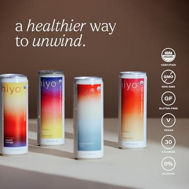Hiyo Organic Social Tonic – Variety Pack, 12 Pack - N.A. Functional Seltzer, Sparkling Water Crafted with Organic Adaptogens, Nootropics & Botanicals - Image 6
