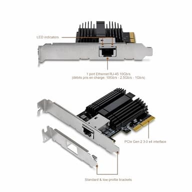 TRENDnet 10G PCIe Network Adapter, TEG-10GECTX, Convert a PCI Express Slot Into a 10 Gigabit Ethernet Port, 802.1Q VLAN Tagging, Windows and Windows Server Support - Image 7