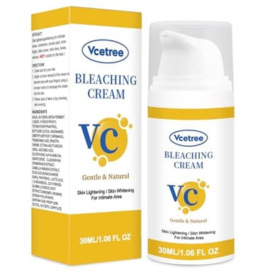 Vcetree Skin Bleaching Cream Skin Lightening for Body Intimate Areas, Private Parts, Underarm, Knees, Elbows, Inner Thigh, Bikini Area, Whitening Cream Dark Spot Remover For Intimate Areas (1FL OZ) - Image 9