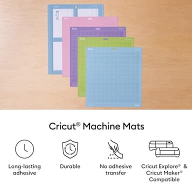 Cricut StandardGrip Mat Pack (6 Count, 12in x 12in) - for Explore & Maker Machines - Image 2