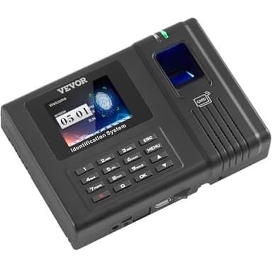 VEVOR Time Clock, Employee Attendance Machine with Fingerprint, RFID and PIN Punching in One, Standalone Biometric Clock in Machine for Employees Small Business with 5 RFID Cards & No Monthly Fees - Image 9