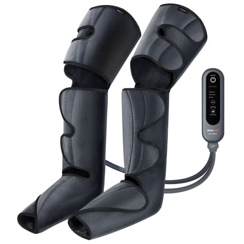 SHINE WELL Leg Compression Massager, Air Compression Massager for Circulation and Pain Relief, 3 Modes 3 Intensities 2 Extenders and Adjustable Wraps, Gift for Family or Friend - Image 1