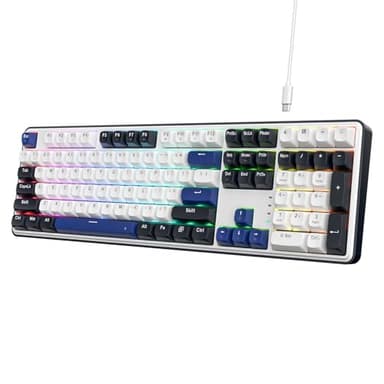 Redragon K689 Wired Gasket RGB Gaming Keyboard, 108 Keys Mechanical Keyboard w/Extra 4 Hotkeys, Upgraded Hot-swappable Socket, 3-Layer Noise Dampening, Mixed Color Keycaps, Custom Linear Switch - Image 1