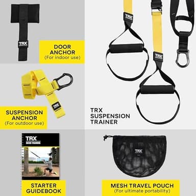 TRX All-in-ONE Suspension Training System: Full Body Workouts for Your Home Gym, Travel, and Outdoors | Includes Indoor & Outdoor Anchors, Workout Guide and Video Downloads - Image 6
