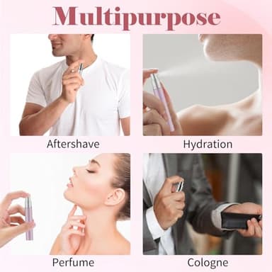 OBSGUMU 4pcs Mini Perfume Travel Bottle, Perfume Atomiser Refillable, 5ML Spray Bottles, Portable for Travel Holiday, Outdoor Activities and Business - Image 7