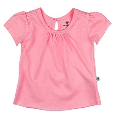 HonestBaby Organic Cotton Puff Sleeve T-Shirt Multi-Packs, 10-Pack Rainbow Girl, 6-9 Months - Image 2