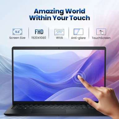 Dell Inspiron 15 Touchscreen Laptop - 15.6" Anti Glare FHD Display - 13th Gen Intel Core i7-1355U - 32 GB RAM - 1 TB SSD - Windows 11 Pro - Office Pro Lifetime - w/Hoouwrd Accessories - Image 3