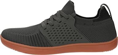 WHITIN Men's Extra Wide Width Trail Running Shoes Minimalist Barefoot Sneakers Size 12.5W Gym Lifting Low Zero Drop Pilates Fitness Green Gum 46 - Image 4