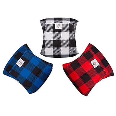 CuteBone Dog Diapers Male Washable Belly Band for Male Dogs Wraps 3pcs a Pack DM27S - Image 2