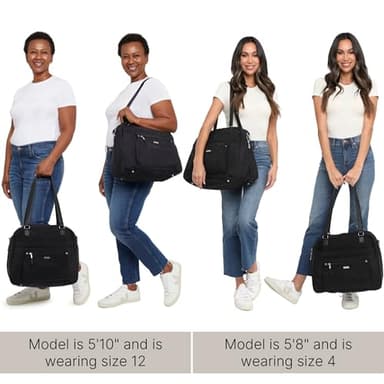 Overnight Expandable Laptop Tote - 16.5"x13.5" Lightweight Weekender Carry-on Travel Bag for Women - Image 6