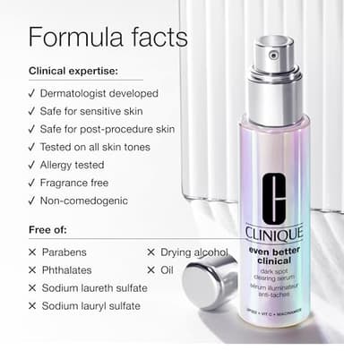Clinique Even Better Clinical Dark Spot Clearing Vitamin C Face Serum For All Skin Types | Brightening + Soothing, 1 Fl Oz - Image 5