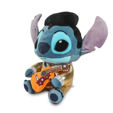 Collectible Disney: Lilo and Stitch Gold Suit Elvis Stitch HugMe Vibrating Plush Figure - Image 6