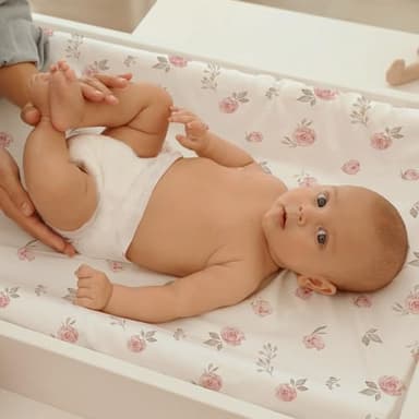 Gllquen Baby Bassinet Sheets 2 Pack, 100% Organic Cotton Bassinet Fitted Sheets for Girls Boys, Soft & Breathable Unisex Baby Mattress Sheet for Standard Bassinets 33"x17"(Pink) - Image 7