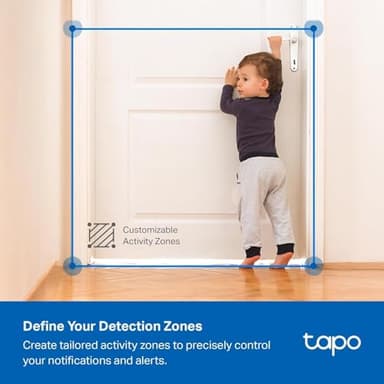 Tapo 2K 3MP Indoor/Outdoor Security Camera - Free Person/Motion/Baby Cry Detection, Color Night Vision, IP65 Weatherproof, SD/Cloud Storage, Works w/Alexa & Google Home, HybridCam (2-Pack) - Image 6