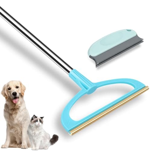 AIZAL Carpet Rake for Pet Hair Removal, Pet Hair Removal Tool Set of 2, 56” Long Handle Carpet Pet Hair Removal Carpet Scraper Dog Cat Hair Remover for Sofa, Couch, Car, Rug,Stairs - Image 1