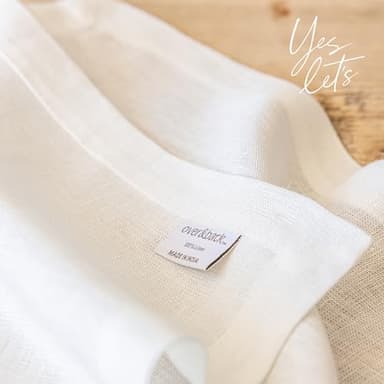 over&back 18x108 Washed 100% Linen Table Runner - Washable Table Runners for a Custom Home Decor Tablescape - Perfect for Coffee Table, Dinner Table, Living Room, and More - Ivory - Image 6