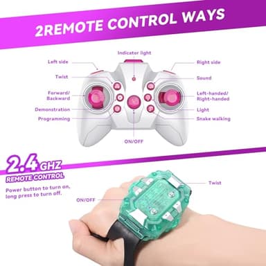 Nicella Gesture Sensing RC Stunt Car, Remote Control Car 360° Rotating 4WD 2.4Ghz RC Cars Transform Hand Controlled Toys with Light & Music, Best Gifts for Girls Age 6-7 8-12 - Image 8