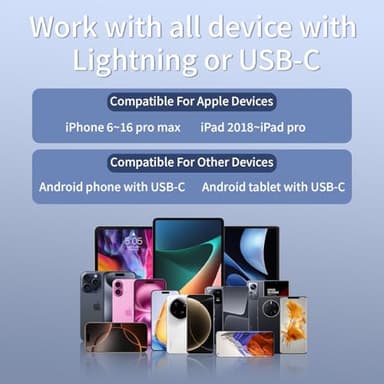 2 Pack Wireless Mini Lavalier Lapel Microphone for iPhone,Android Phone(2 in 1) - 65ft Cordless Clip on Dual Mics with Noise Reduction 6H Working Time for Video Recording Vlogging, YouTube,(Black) - Image 6