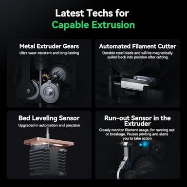 Creality Hi Combo (A) 3D Printer, Multi Color 3D Printer with CFS, 500mm/s High Speed Auto-Leveling Automatic Filament Reading Clog-Free Extruder 95% Pre-Assemble All-Metal Body 10.24×10.24×11.81inch - Image 6