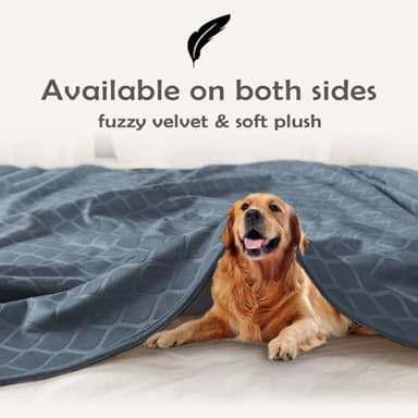fuguitex Waterproof Dog Blanket Bed Cover Dog Crystal Velvet Moroccan Fuzzy Cozy Plush Pet Blanket Throw Blanket for Couch Sofa - Image 5