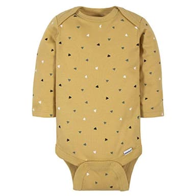 Gerber Baby Boys' 6-Pack Long-Sleeve Onesies Bodysuit, Tiger Green, 3-6 Months - Image 4