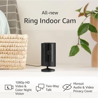 2 Ring Indoor Cam (2nd Gen), Black with 2 Ring Pet Tag - Image 4