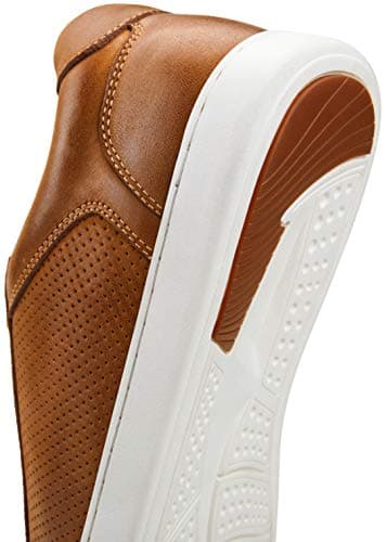 Jousen Men's Fashion Sneakers Classic Retro Casual Shoes for Men Breathable Business Dress Sneaker (AMY870 Yellow Brown 10.5) - Image 5