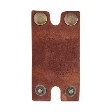 MAKYN Safety Razor Head Protecting Leather Cover, Genuine Cowhide Leather Double Edge Safety Razor Case Accessories for Travel, Butterfly Razor Case (Cognac) - Image 5