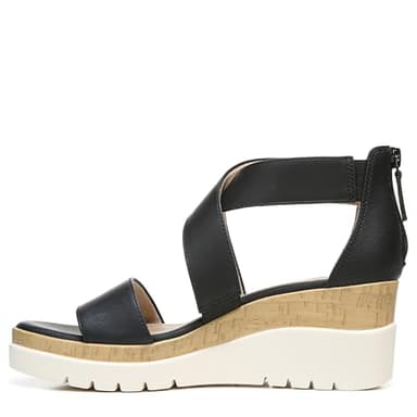 Naturalizer SOUL Women's Goodtimes Wedge Sandal Black 9 M - Image 9