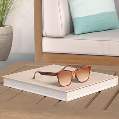 SOJOS Oversized Polarized Sunglasses Womens Mens Trendy Square Shades SJ2203,Brown/Brown - Image 2