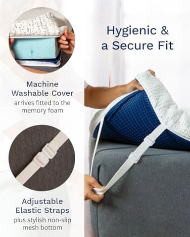 ViscoSoft 3 Inch Memory Foam Mattress Topper King - Select High Density - (Gel-Infused and Ventilated) Mattress Pad with Soft Removable Bamboo-Rayon Cover - Image 4