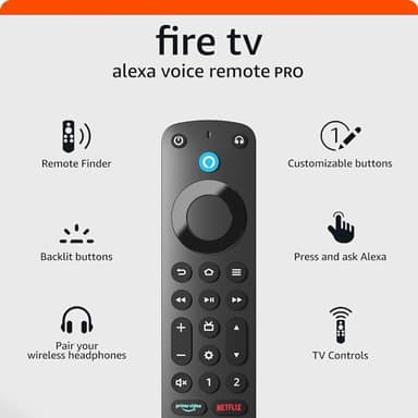 Amazon Fire TV Alexa Voice Remote Pro (newest model) with remote finder, TV controls, and backlit buttons - Image 7