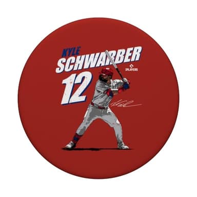Kyle Schwarber | Philadelphia Baseball Players | MLBSWB3001 PopSockets Adhesive PopGrip - Image 3